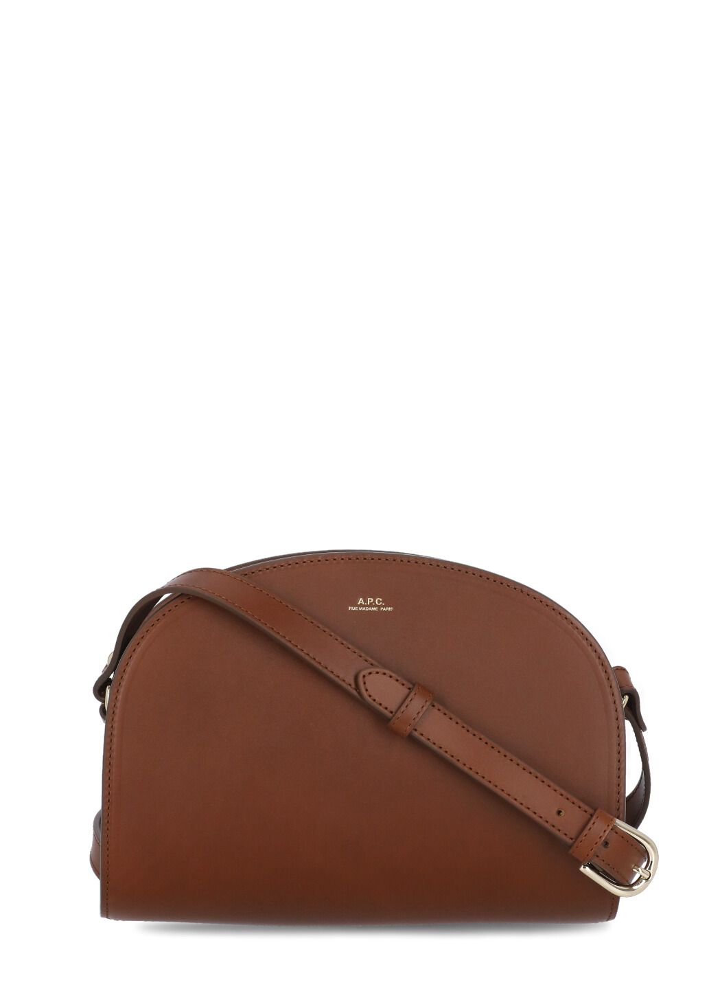 Demi-Lune Hobo Bag - A.P.C. - Hazelnut - Leather