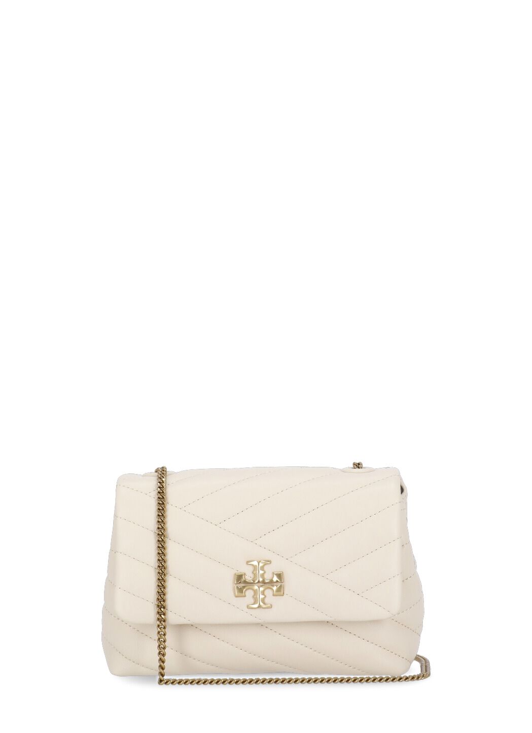 Tory Burch Mini Kira Chevron Quilted Leather Top Handle Bag In New Cream