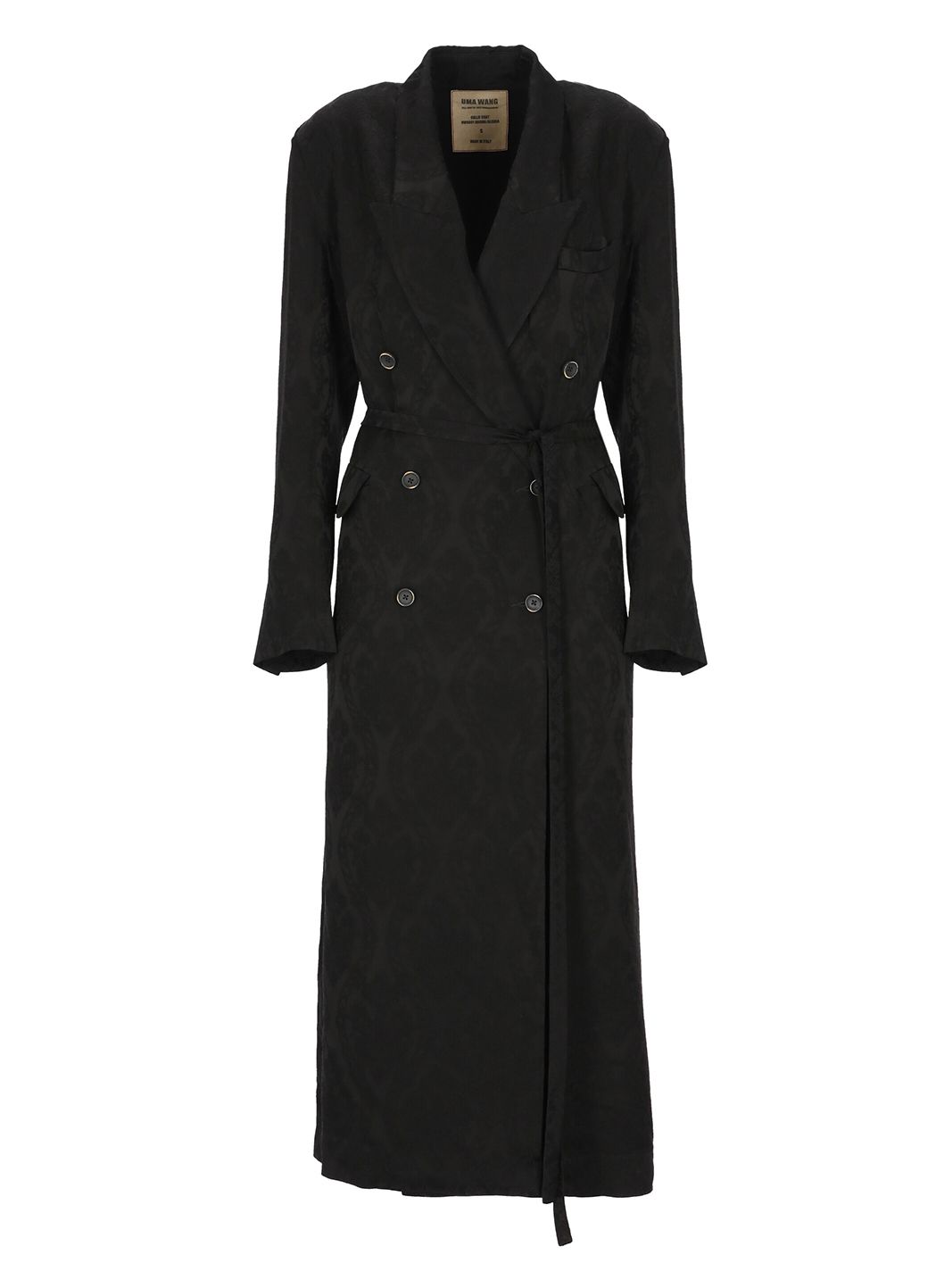 Uma Wang single-breasted coat - Black