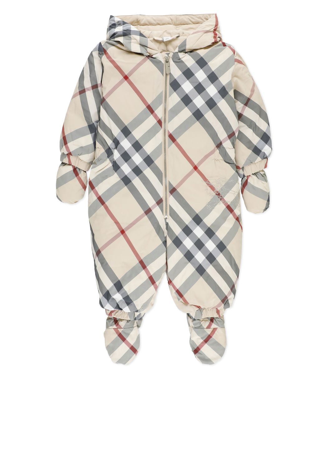 Padded onesie with logo