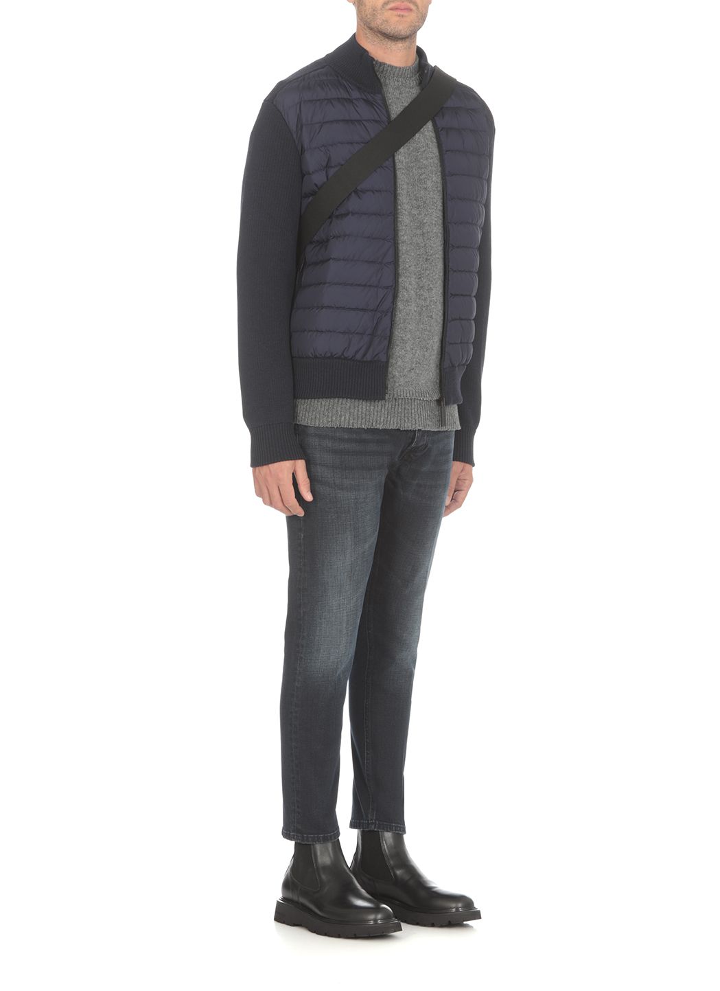 HyBridge Knit down jacket