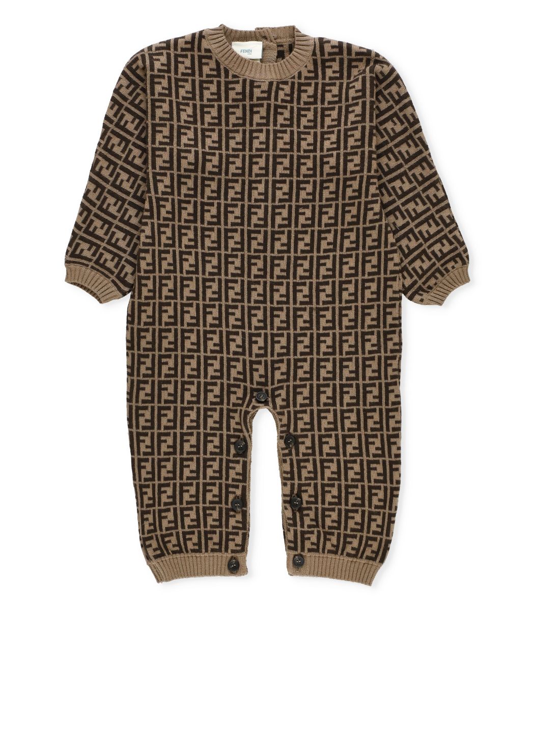 Cotton onesie with monogram