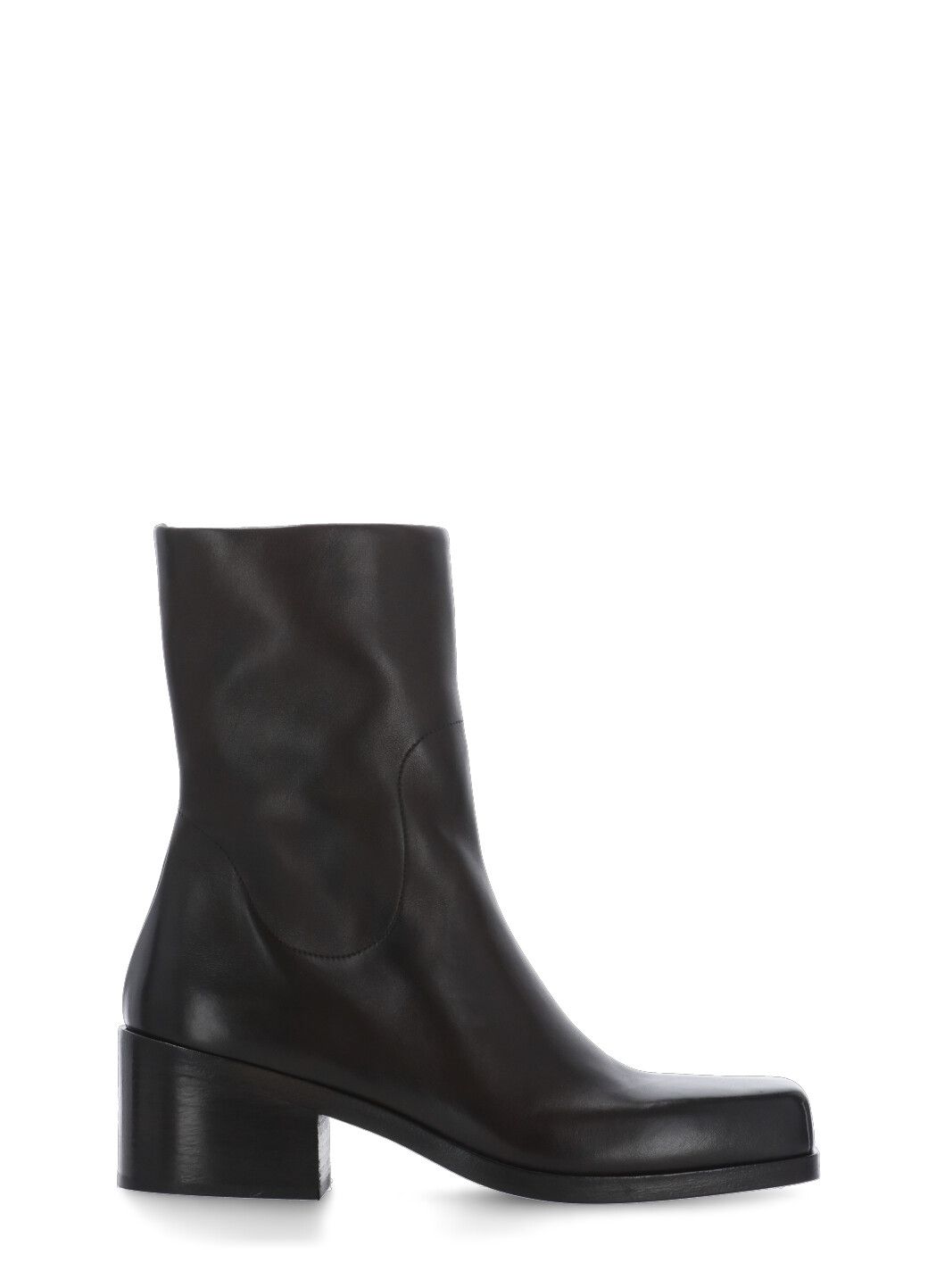 Leather ankle boots