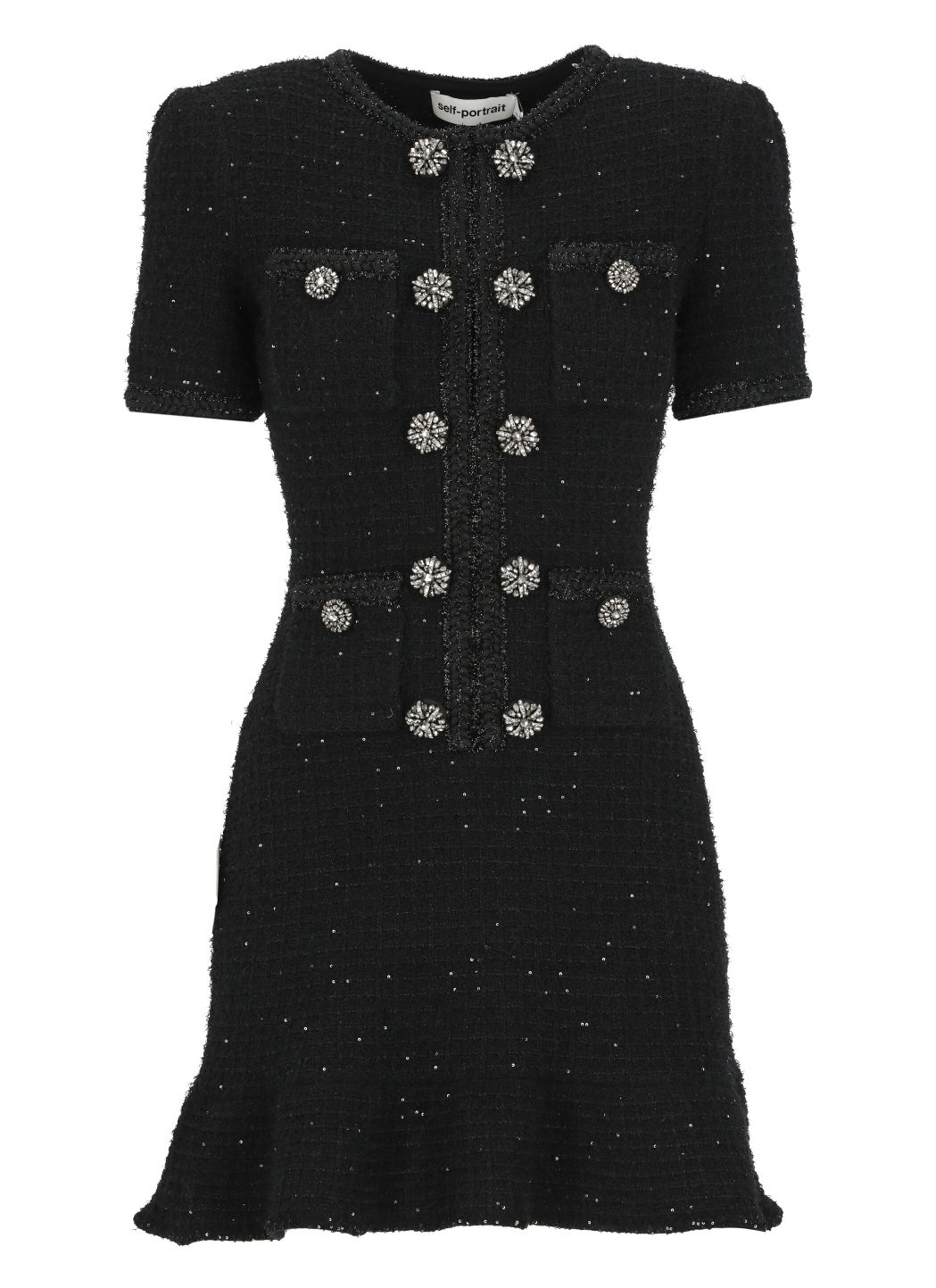 Dress with buttons