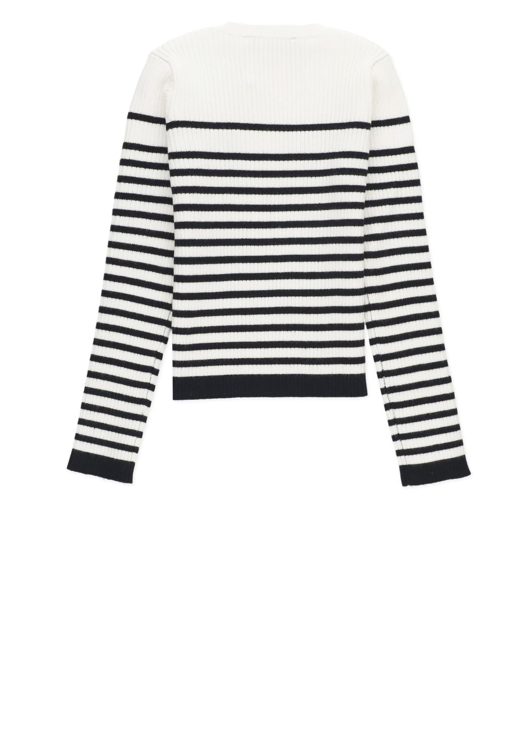 Sweater with striped pattern