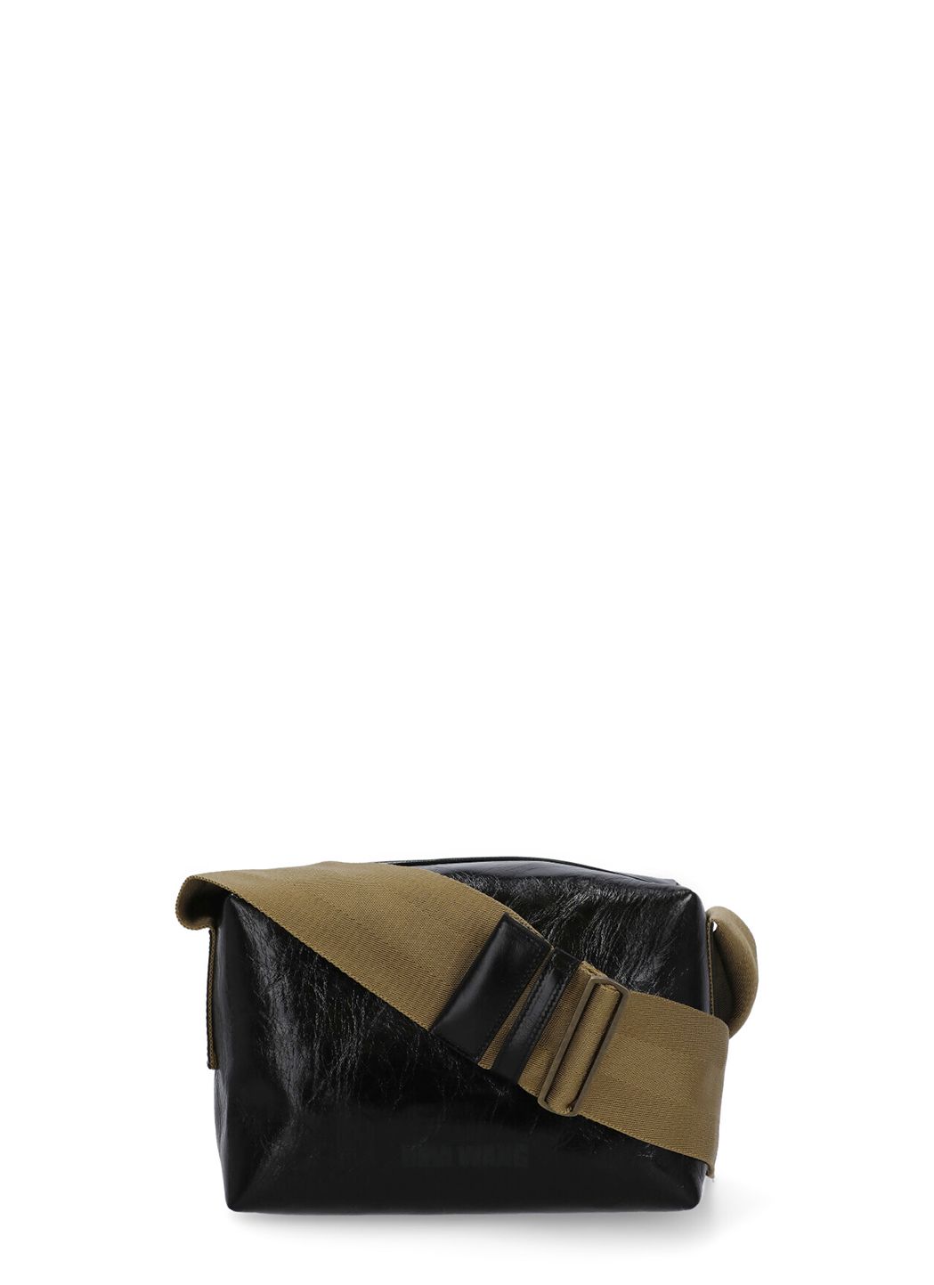 Square shoulder bag in leather