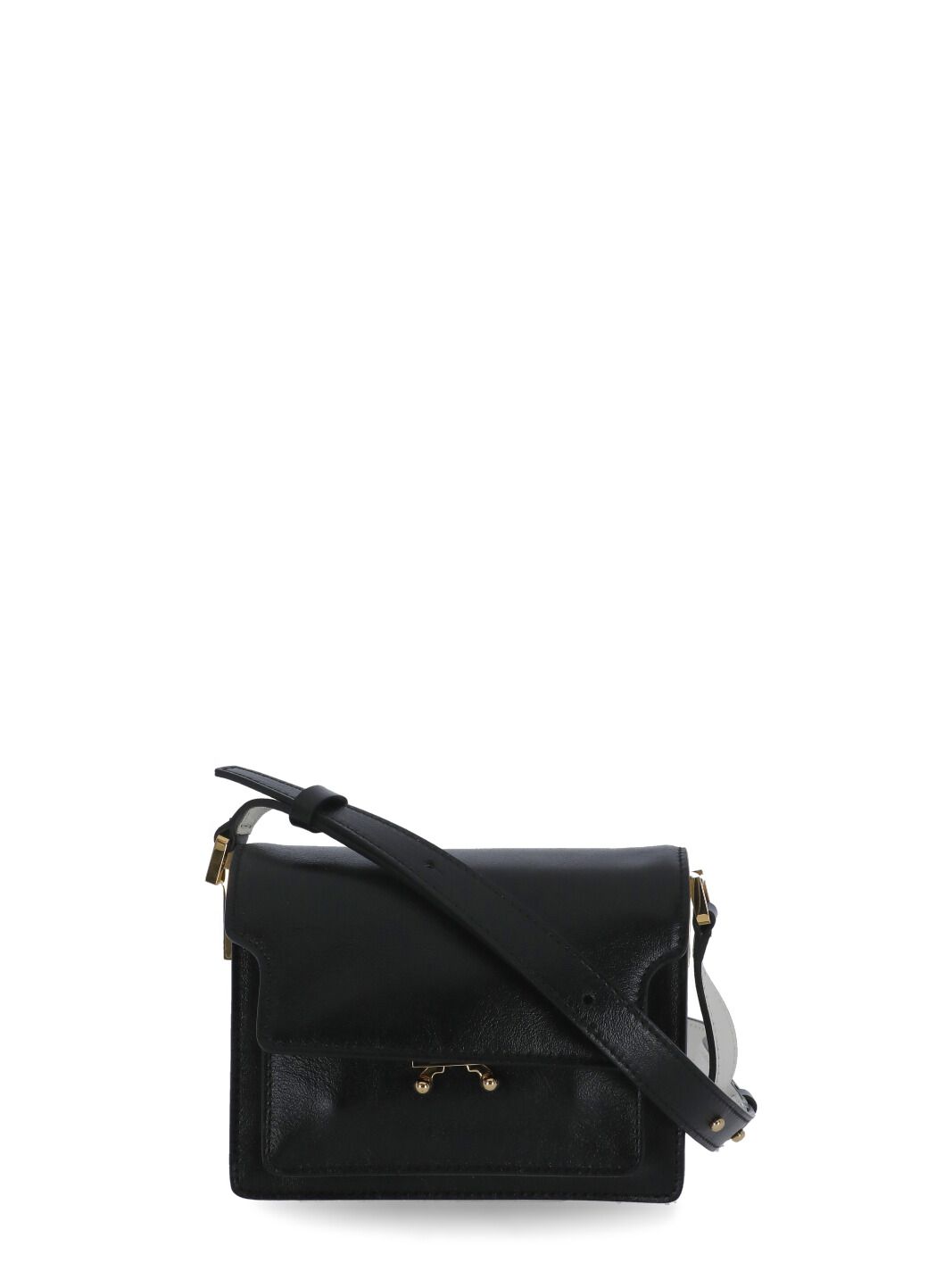 Trunk Soft Mini Bag in black leather