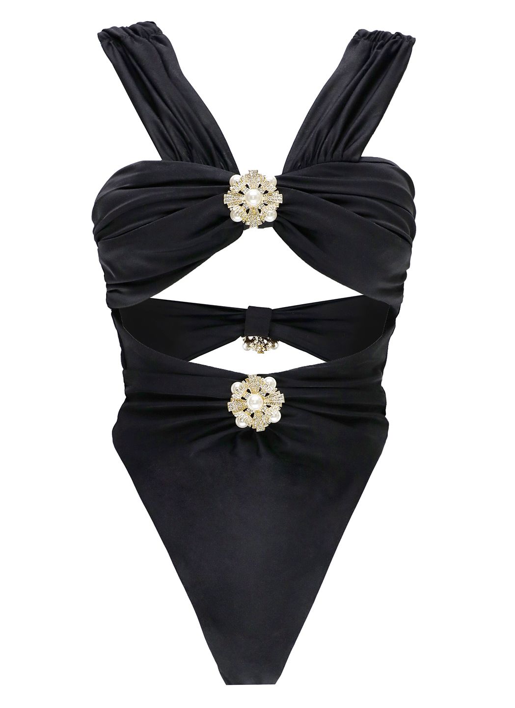 Cut-out details swimsuit