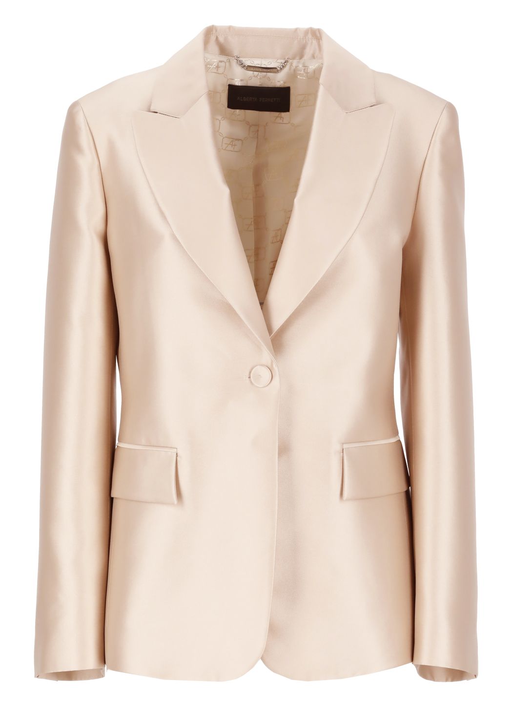 Silk blend blazer