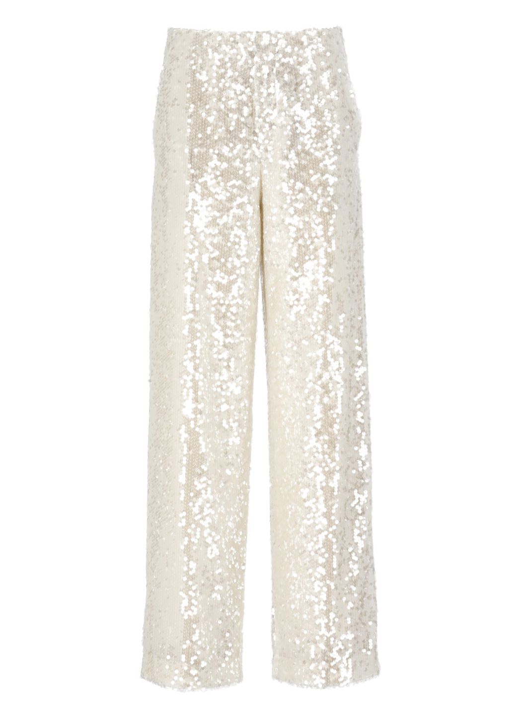 Trousers with paillettes