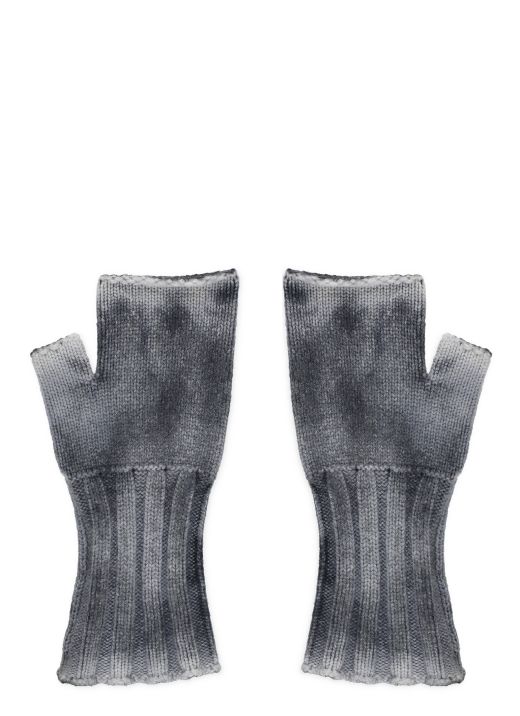 Wool and cashmere gloves