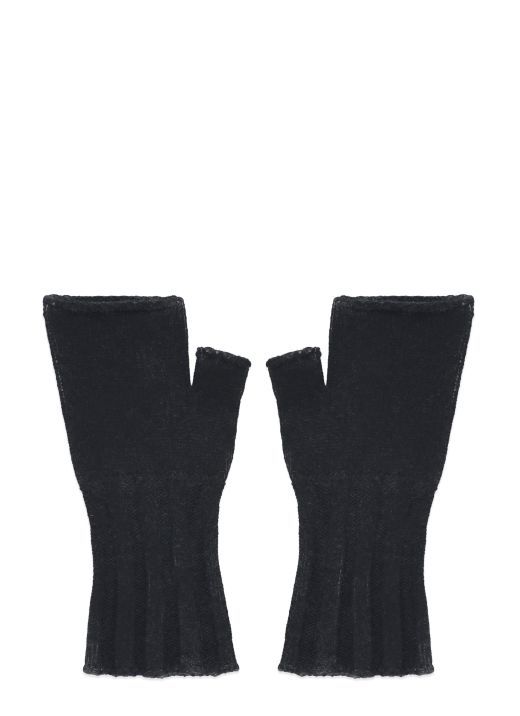 Wool and cashmere gloves