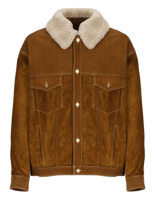 Suede leather jacket