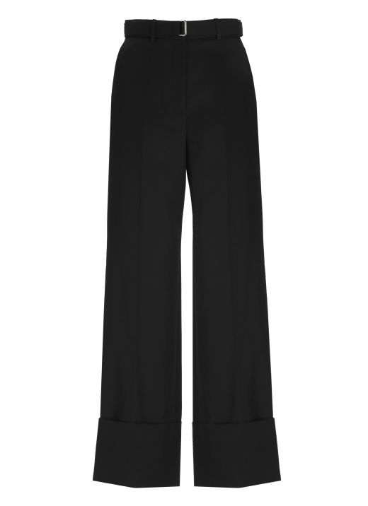 Wool palazzo trousers