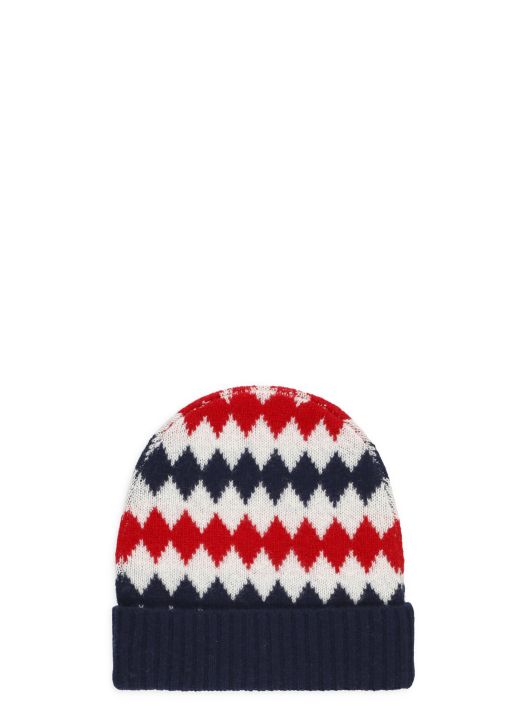 Virgin wool beanie hat