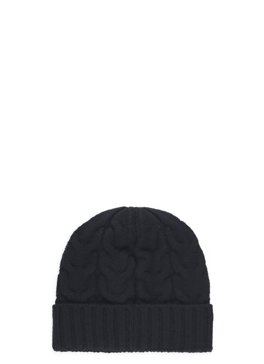 Virgin wool beanie hat