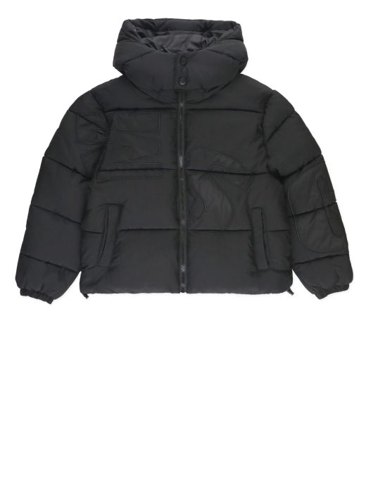 Padded jacket with logo