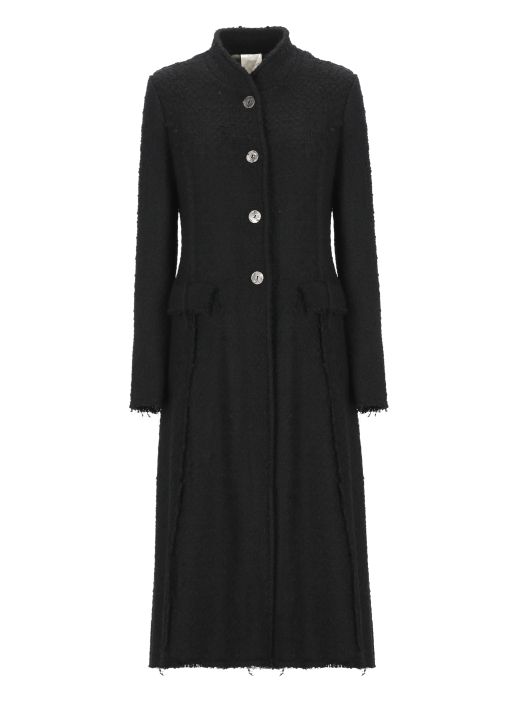 Wool and cotton blend coat