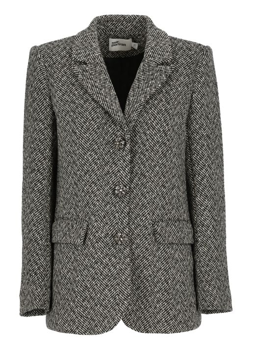 Wool blend blazer