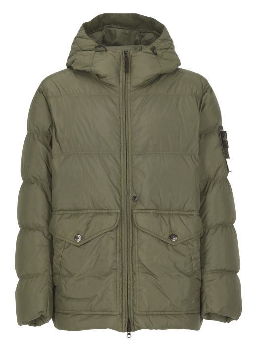 Logoed down jacket