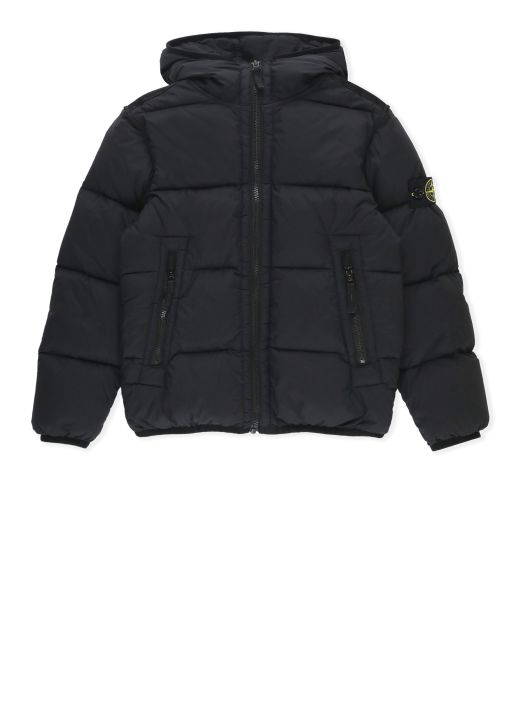 Quilted down jacket