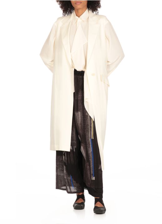 Oversize shirt with draping